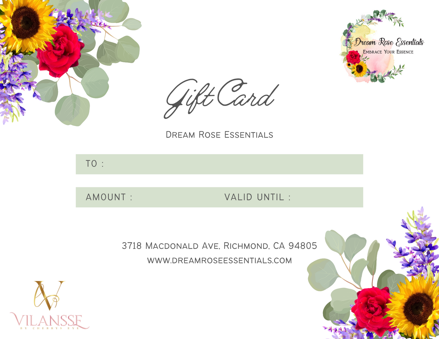 Dream Rose Essentials Gift Card